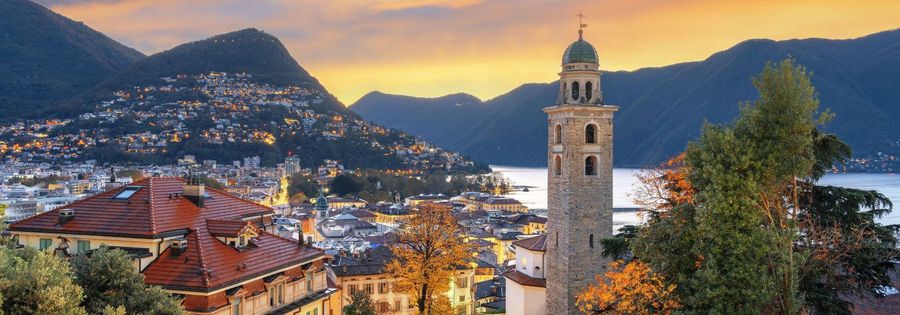 Lugano cityscape