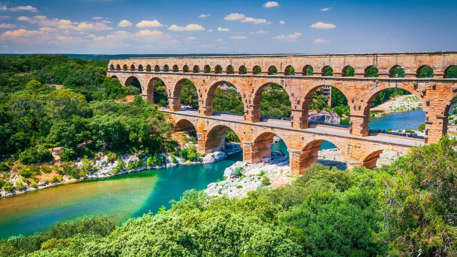 Pont du Gard cityscape